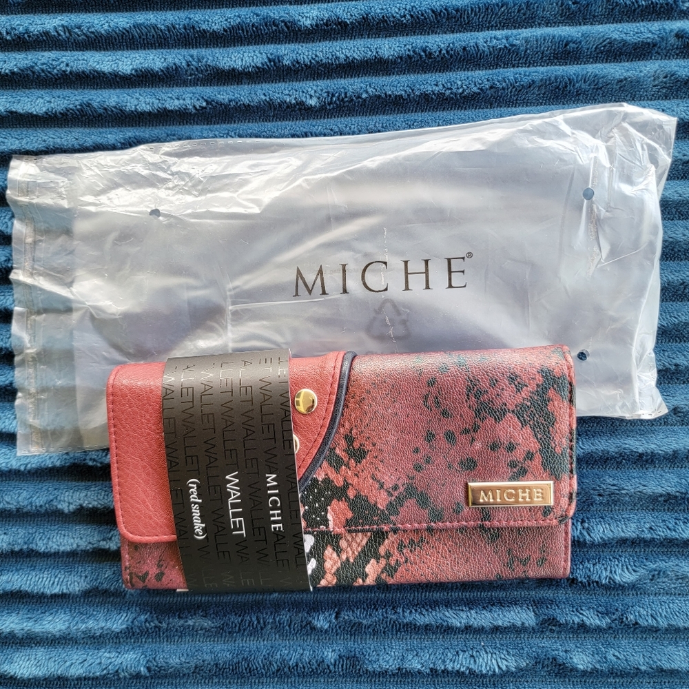 Miche Red Snake Wallet